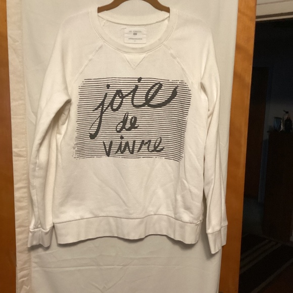 White Joie de Vivre Sweatshirt - Picture 1 of 8